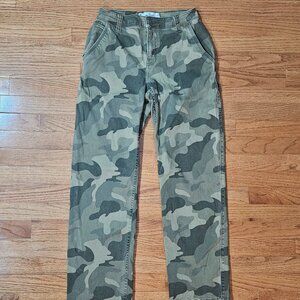 Hollister High Rise Utility Camo Pants Size W24
